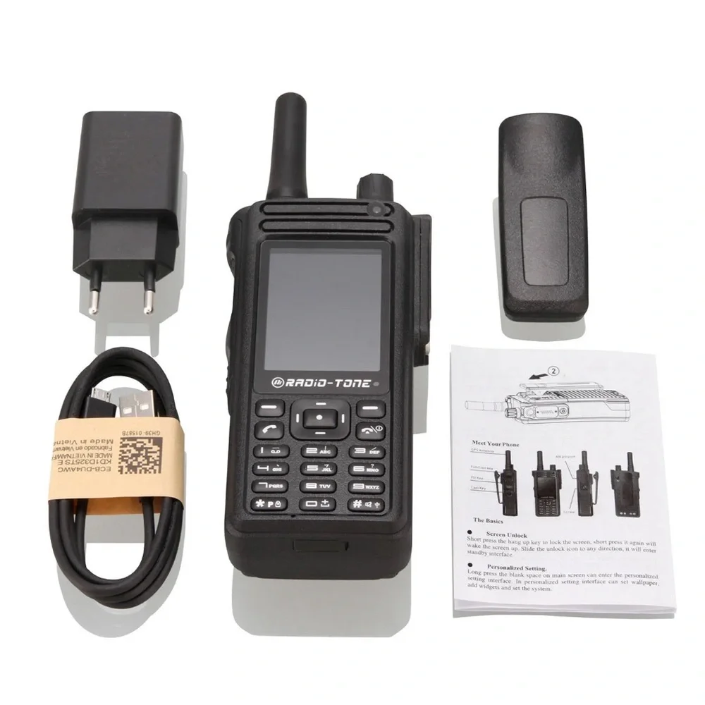 Radio-tone RT4 4G LTE Android 6.0 WiFi PTT Zello Smartphone Interphone New